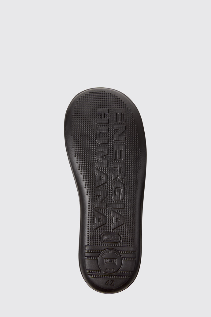 The sole of Beetle Black Textile and Nubuck Ankle Boots for Men.