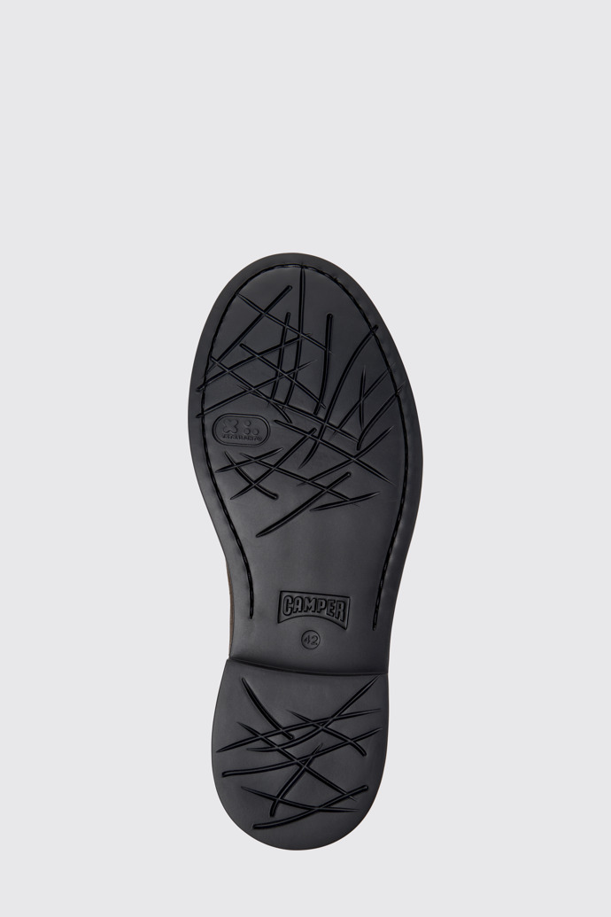 The sole of Dean Brown Nubuck Ankle Boots for Men.
