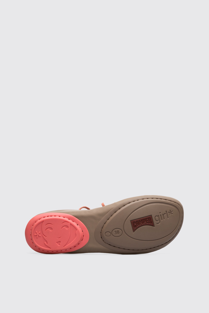 The sole of Right Beige Ballerinas for Women