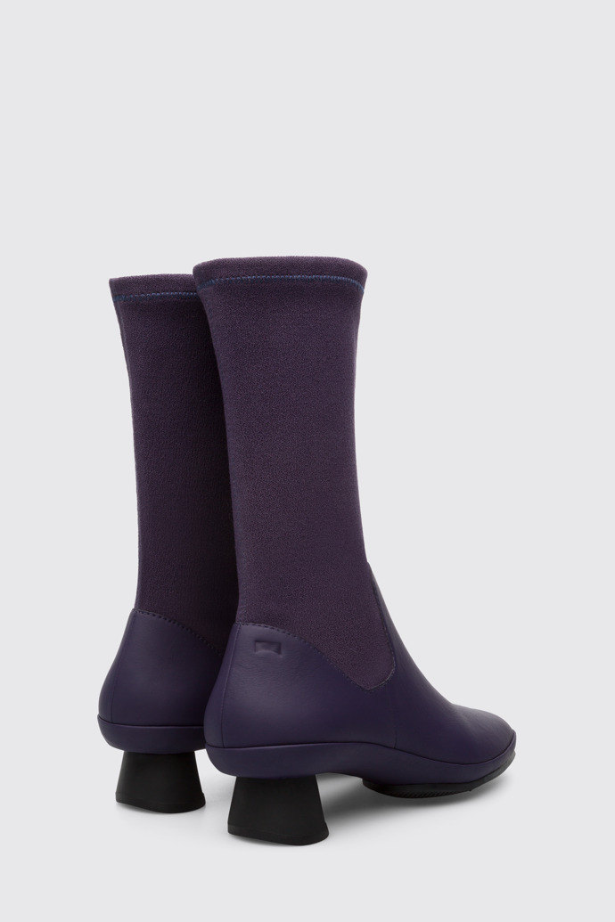 Back view of Alright Purple Boots for Women