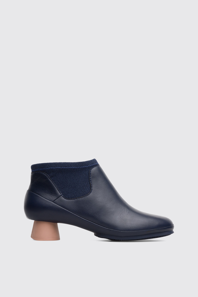 Side view of Alright Blue Ankle Boots for Women