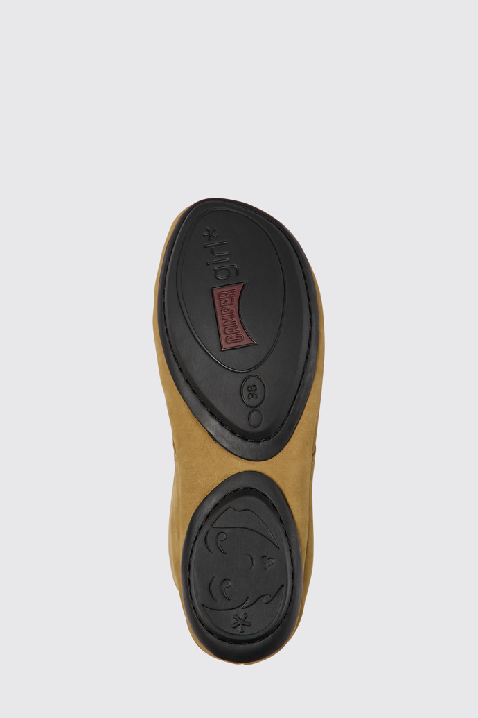 Right Botas rasas em nobuck castanhas para mulher