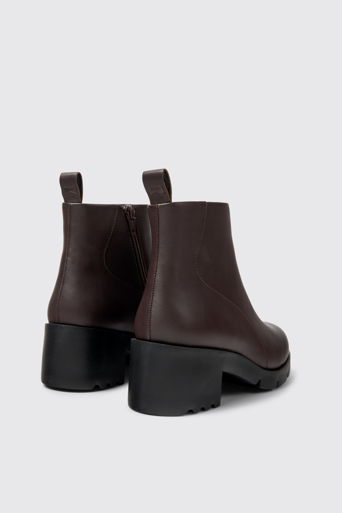 Wanda Botas de piel marrón para mujer