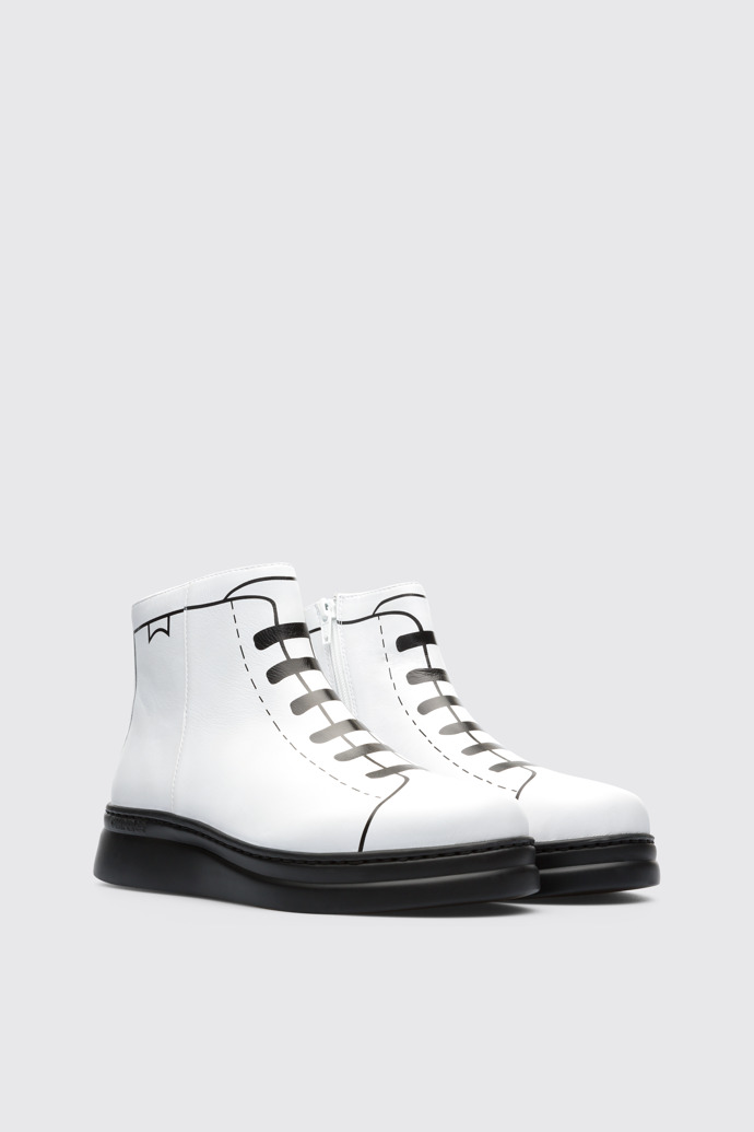 Front view of Twins White Sneakers for Women