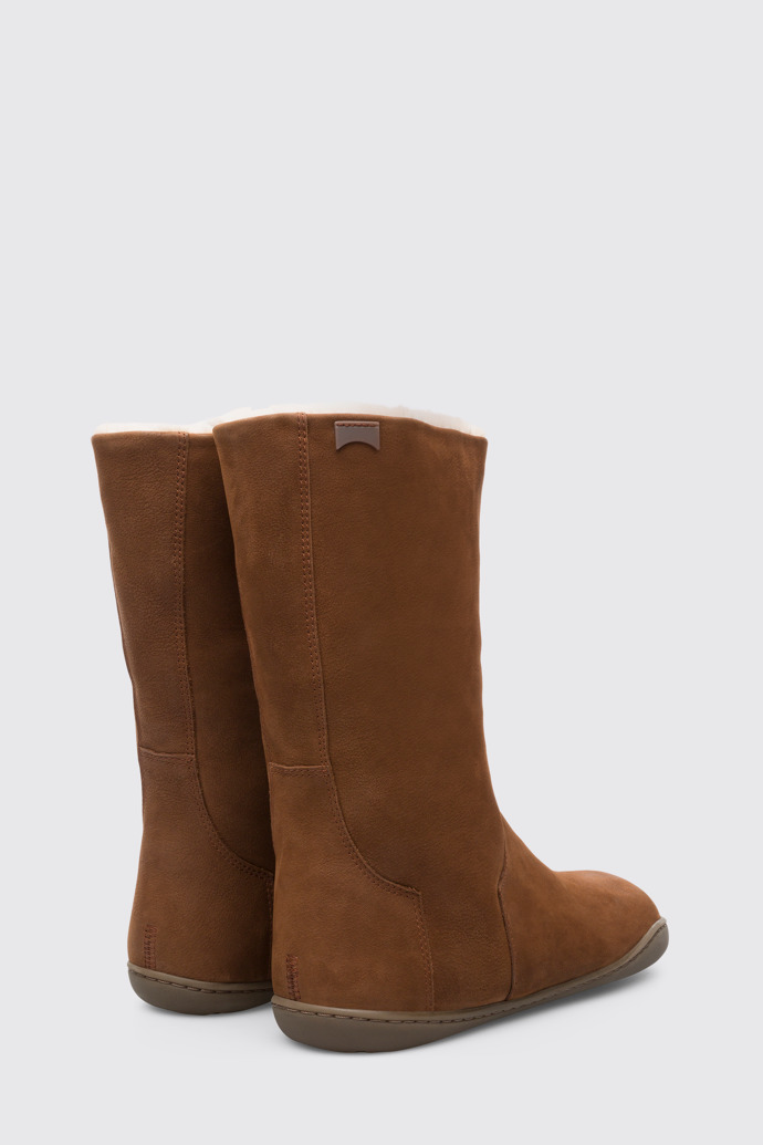 Back view of Peu Brown Boots for Women