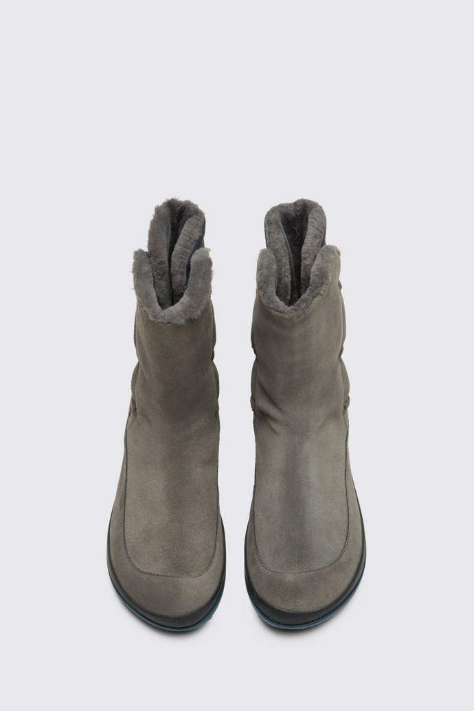 Overhead view of Peu Pista Grey Ankle Boots for Women