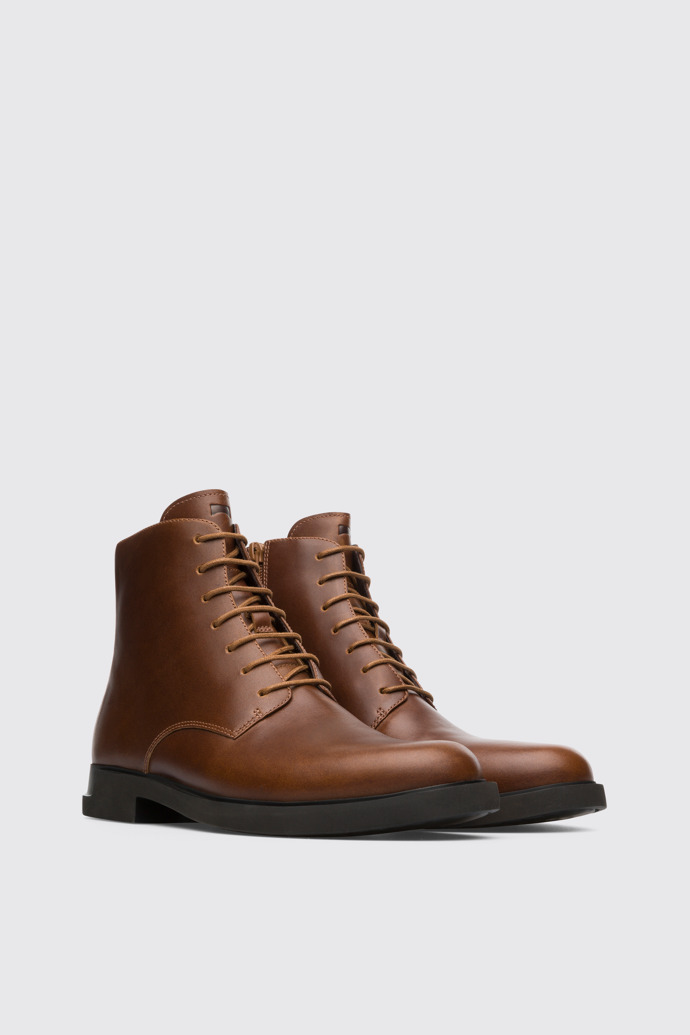 Front view of Iman Brown Boots for Women