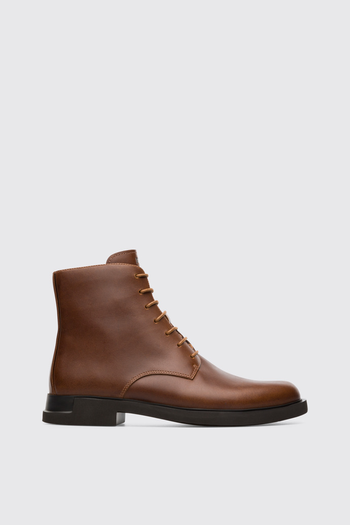 Side view of Iman Brown Boots for Women