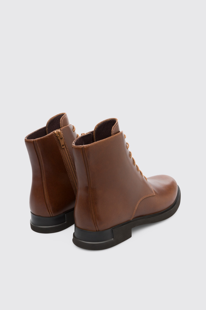 Back view of Iman Brown Boots for Women