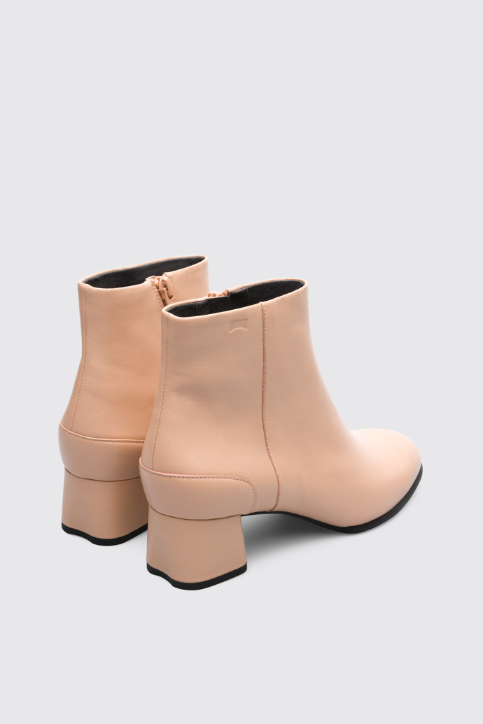 Back view of Katie Nude Ankle Boots for Women