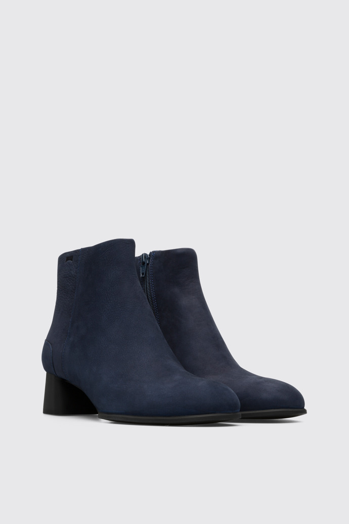 Front view of Katie Blue Ankle Boots for Women
