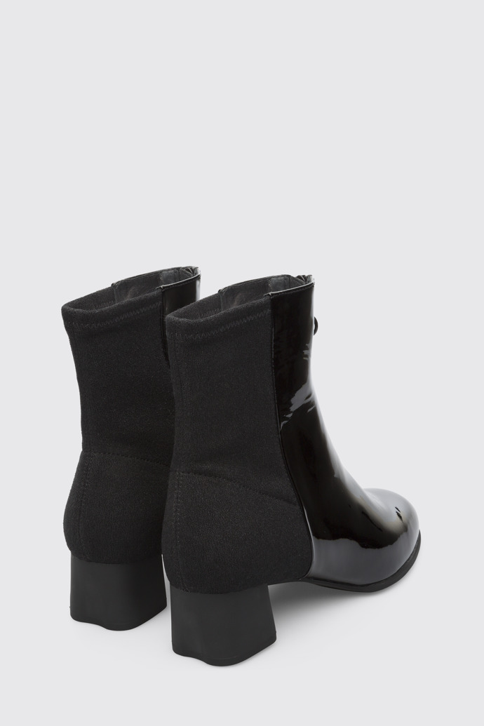 Back view of Katie Black Boots for Women