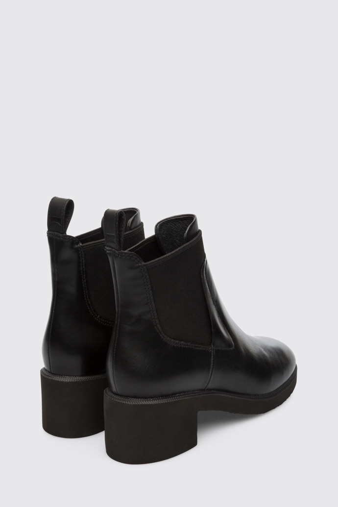 Back view of Wonder Black Ankle Boots for Women