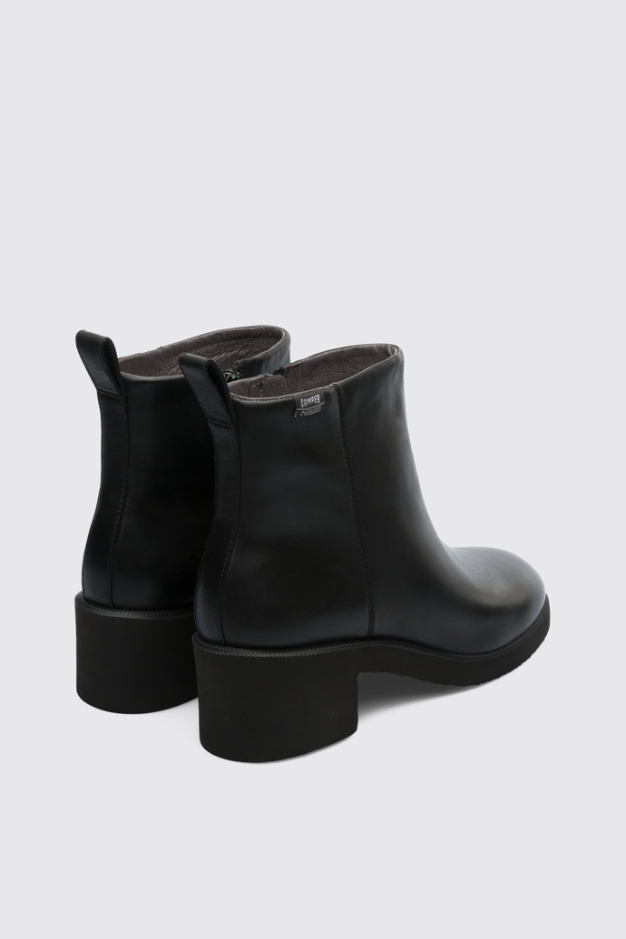 Back view of Wonder Black Ankle Boots for Women
