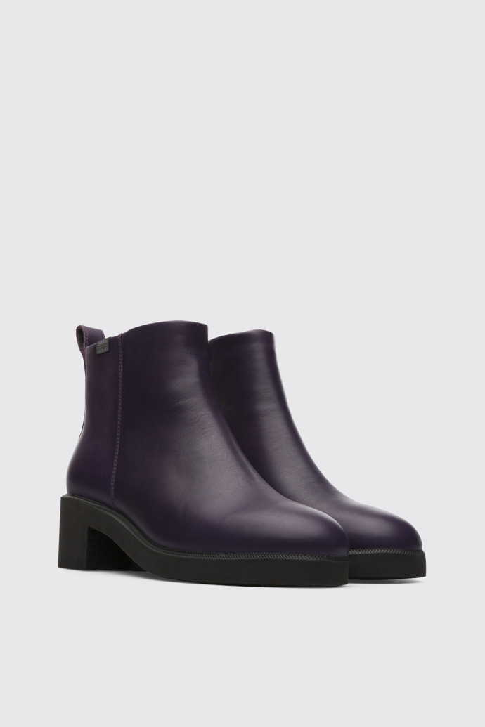 Front view of Wonder Purple Ankle Boots for Women