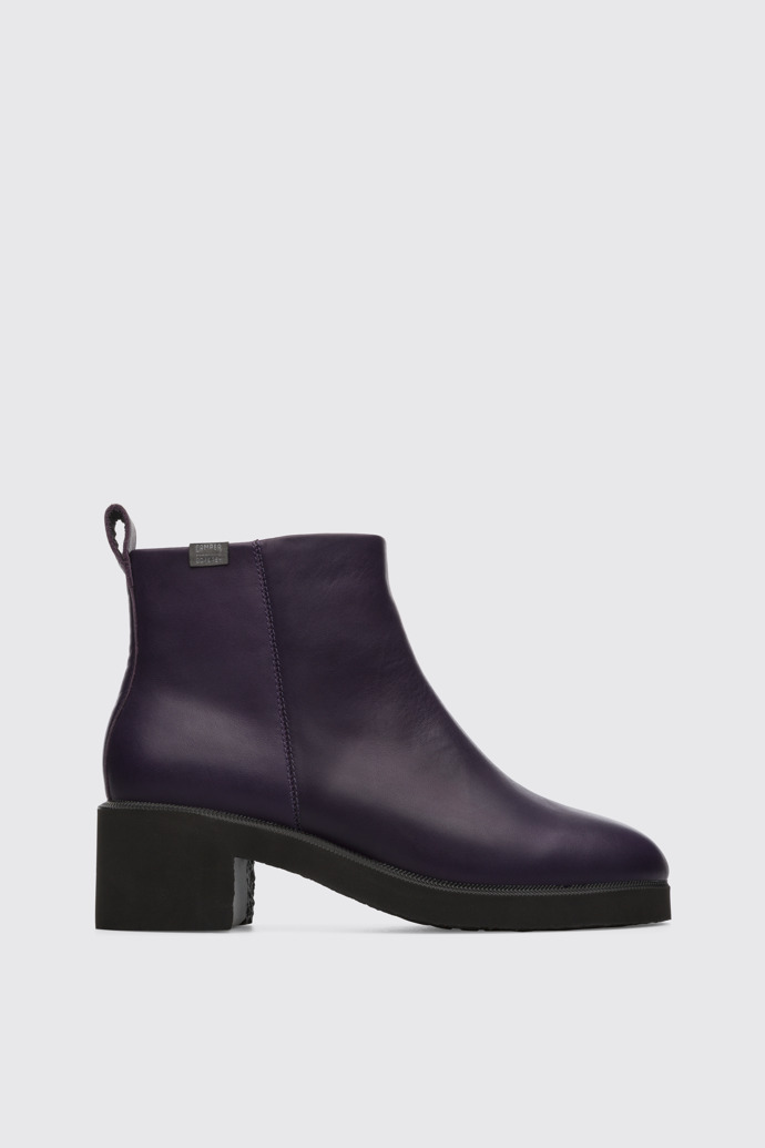 Side view of Wonder Purple Ankle Boots for Women