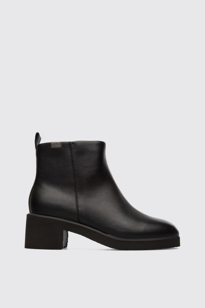 Side view of Wonder Black Ankle Boots for Women