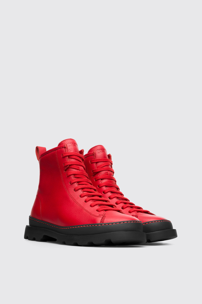 Front view of Brutus Red Boots for Women