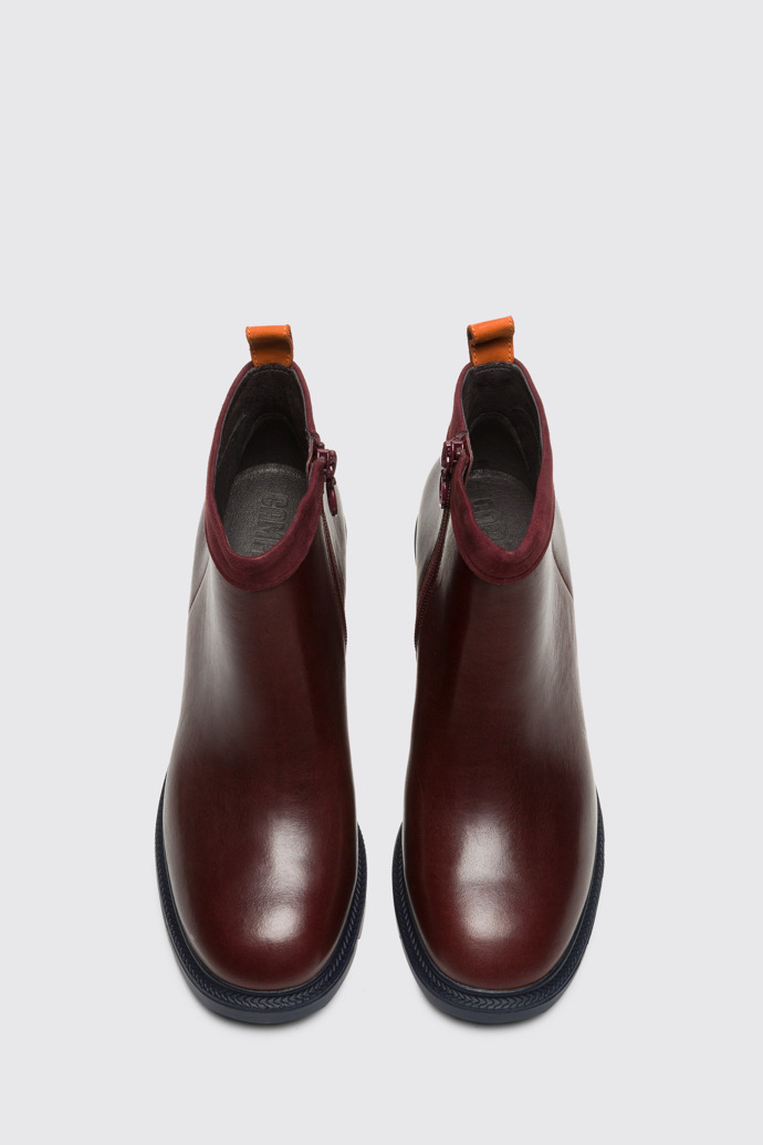 Overhead view of Whitnee Burgundy Formal Shoes for Women