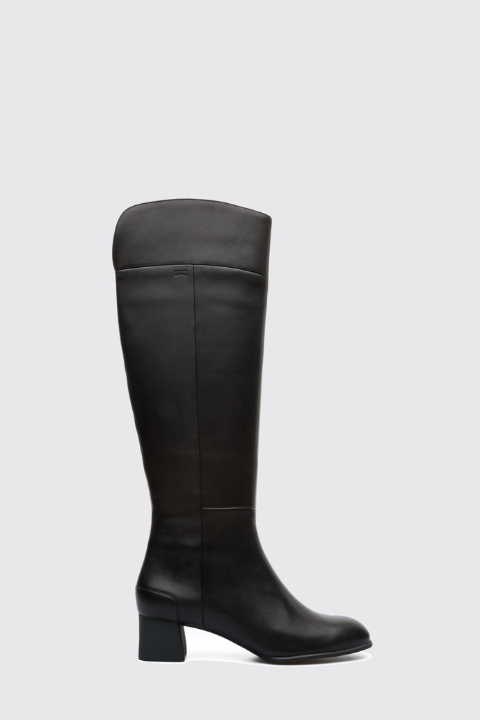 Side view of Katie Black Boots for Women