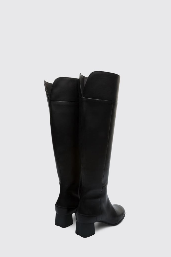 Back view of Katie Black Boots for Women