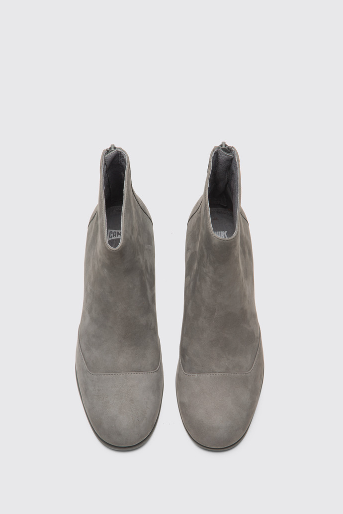 Overhead view of Twins Grey Ankle Boots for Women
