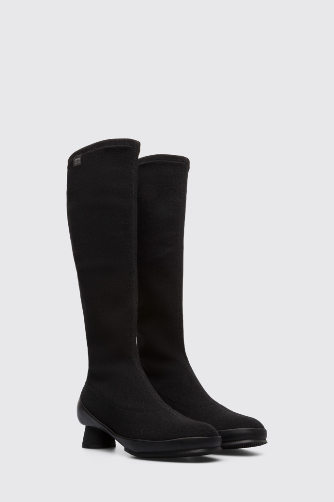 Front view of Alright Black Boots for Women