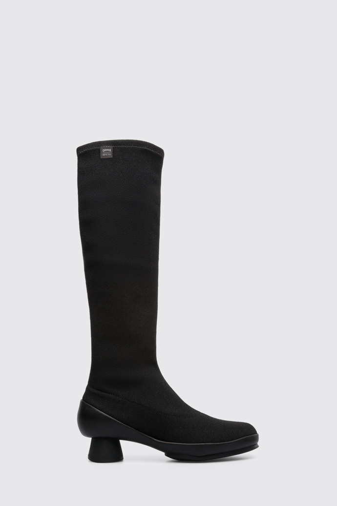 Side view of Alright Black Boots for Women