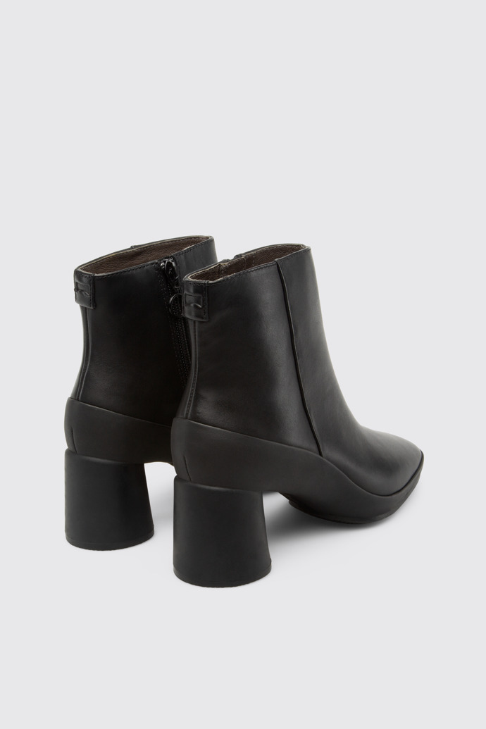 Back view of Upright Women's black ankle boot