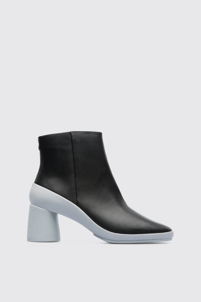 Side view of Upright Black Ankle Boots for Women