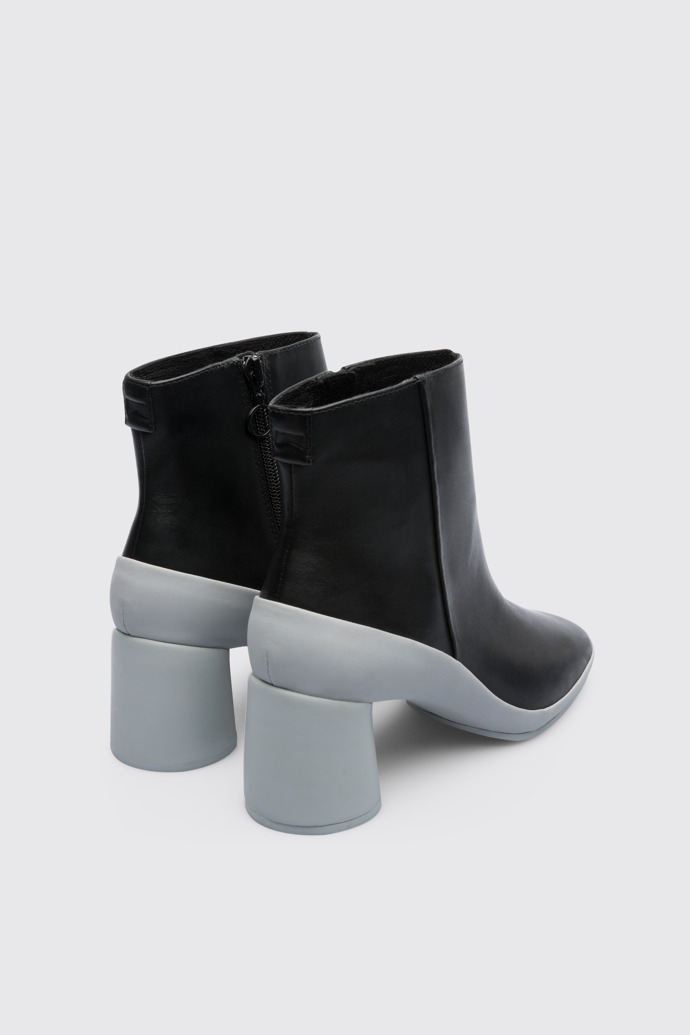 Back view of Upright Black Ankle Boots for Women