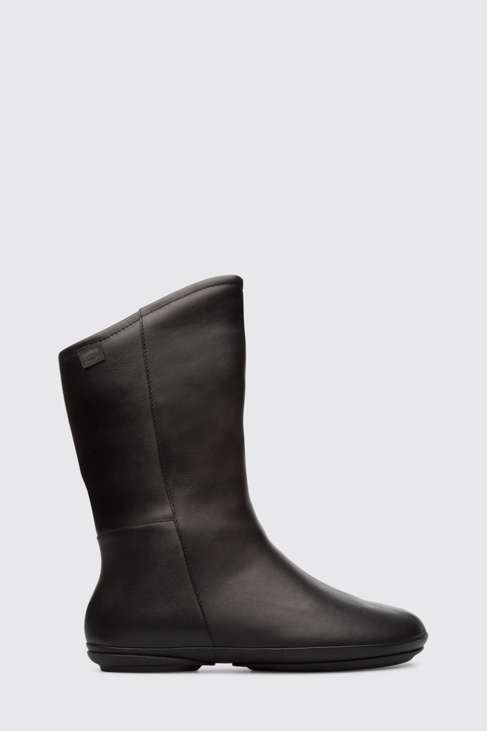 Side view of Right Black Boots for Women