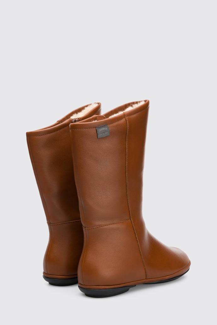 Back view of Right Brown Boots for Women