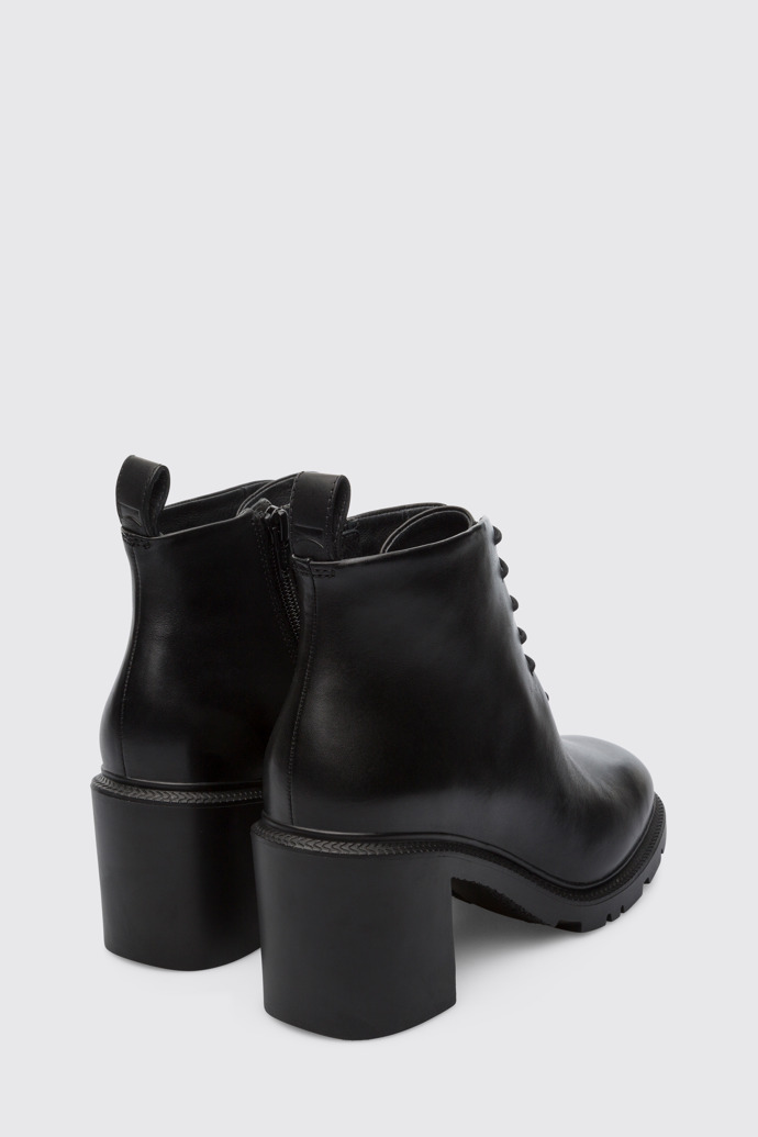 Back view of Whitnee Black Ankle Boots for Women