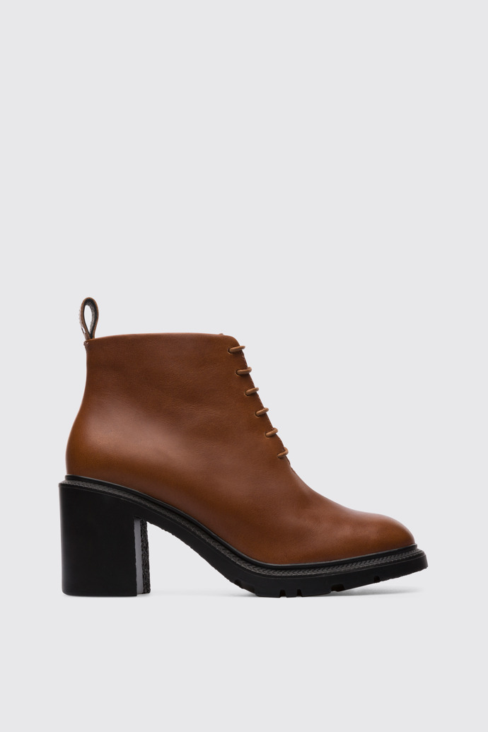 Side view of Whitnee Brown Ankle Boots for Women