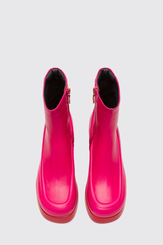 Overhead view of Kaah Pink Boots for Women
