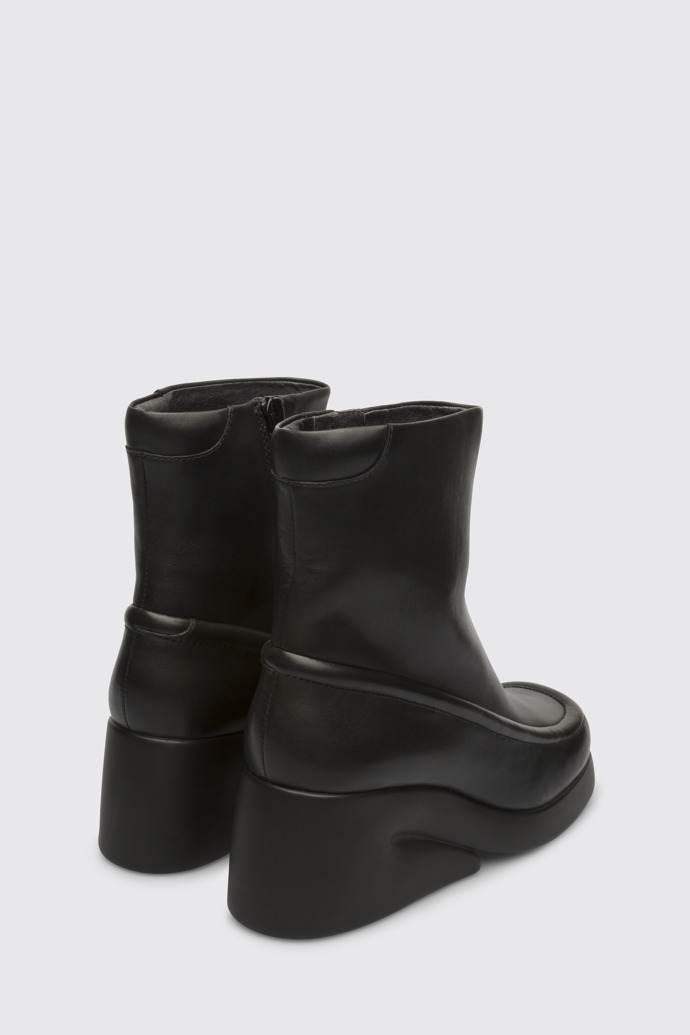 Back view of Kaah Black boot for women
