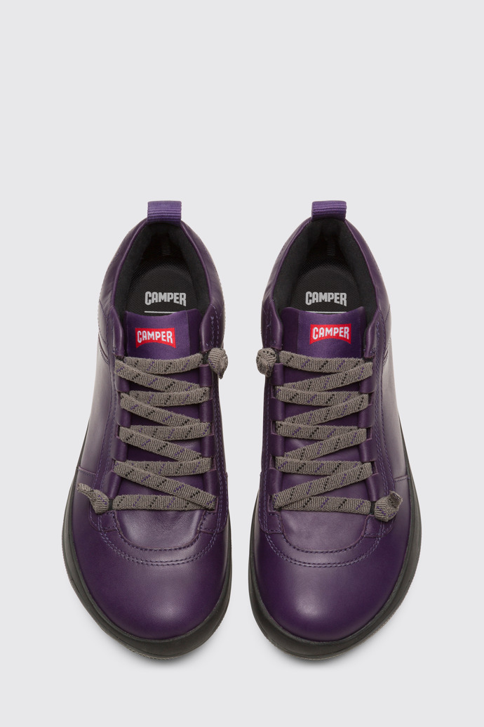 Overhead view of Peu Pista Purple Ankle Boots for Women