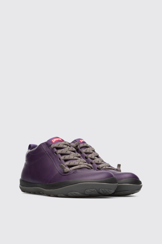Front view of Peu Pista Purple Ankle Boots for Women