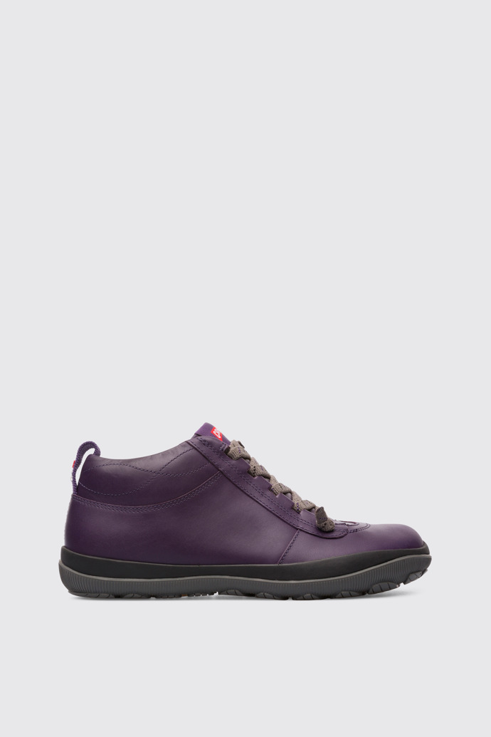Side view of Peu Pista Purple Ankle Boots for Women