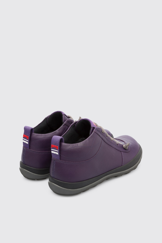 Back view of Peu Pista Purple Ankle Boots for Women
