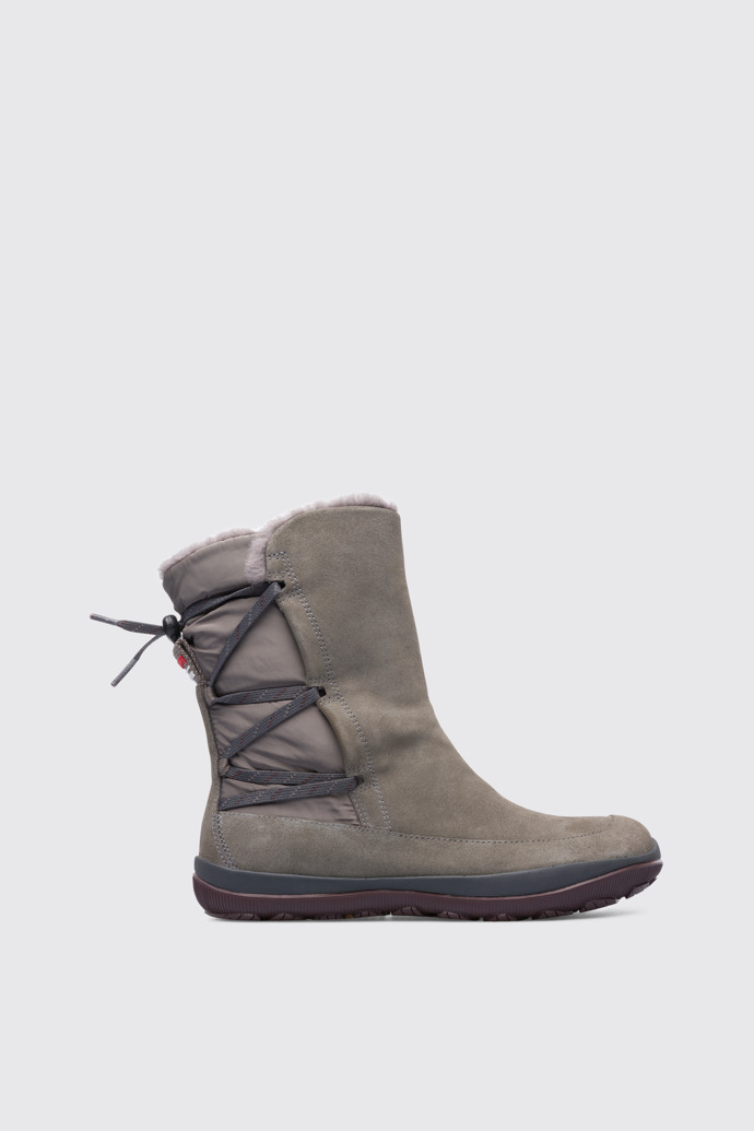 Side view of Peu Pista Grey Boots for Women