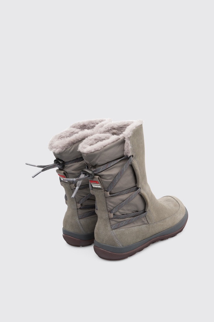 Back view of Peu Pista Grey Boots for Women