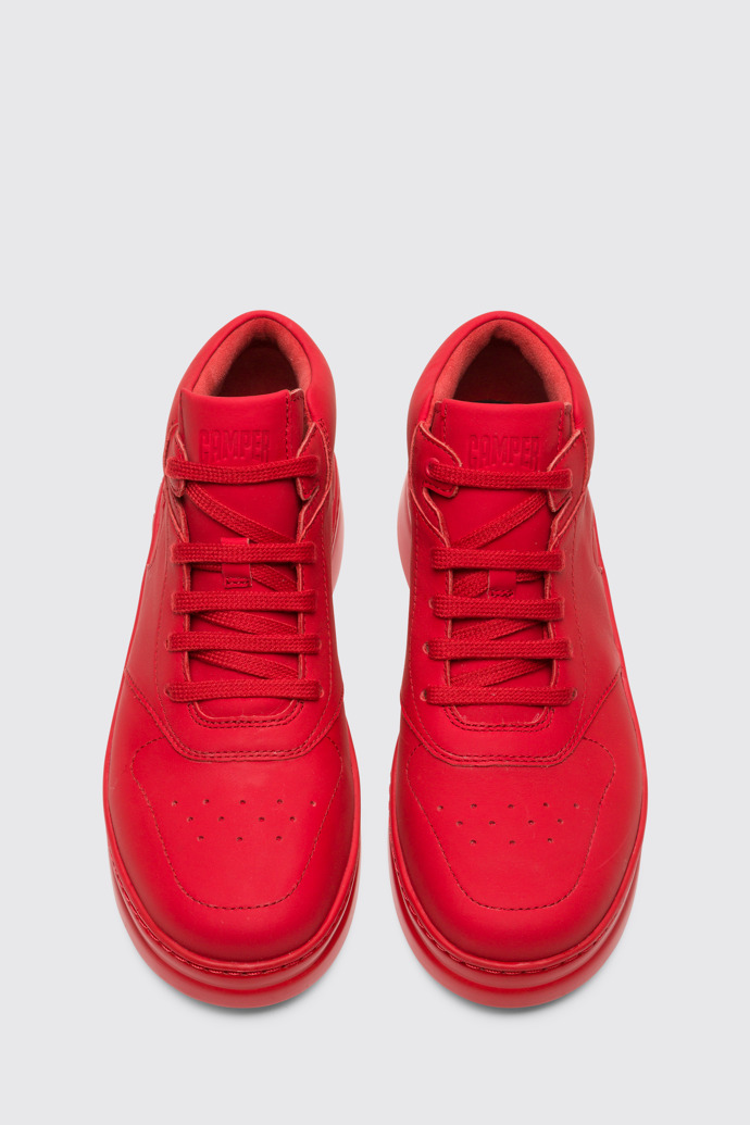 Overhead view of Runner Up Red Sneakers for Women