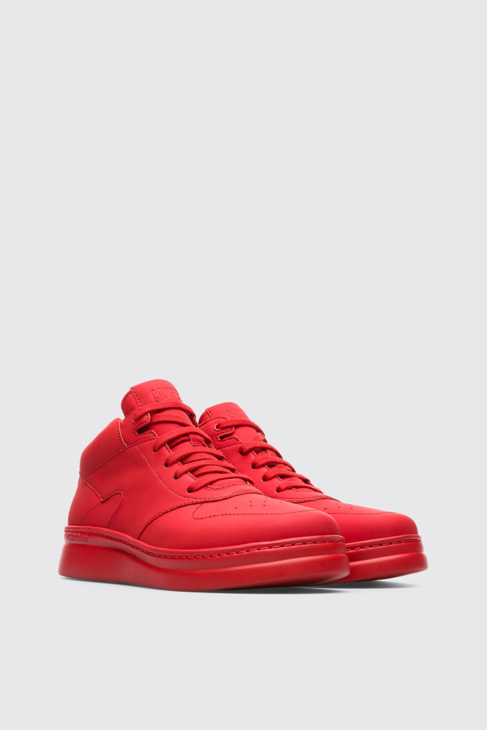 Front view of Runner Up Red Sneakers for Women