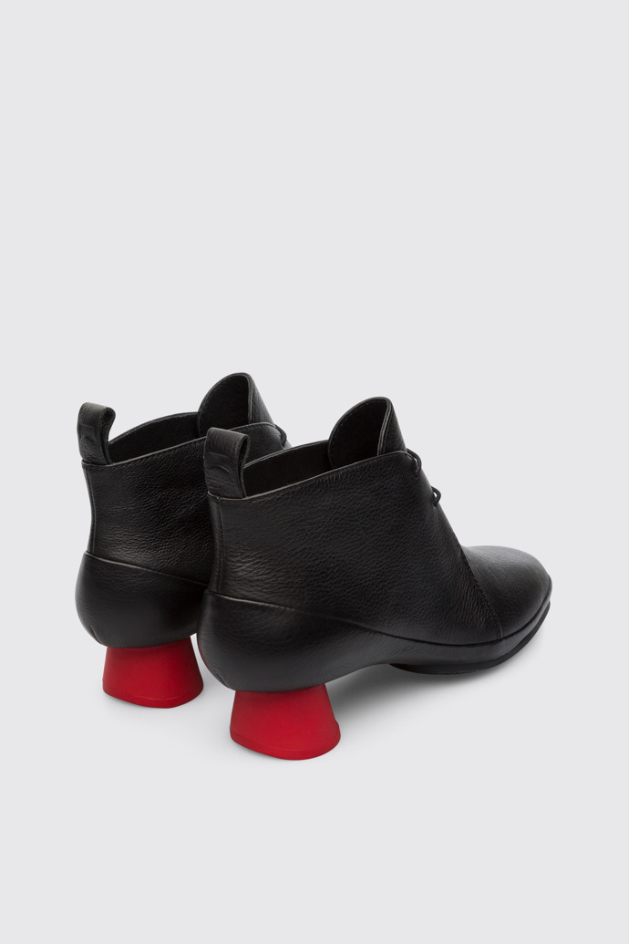Back view of Alright Black Ankle Boots for Women