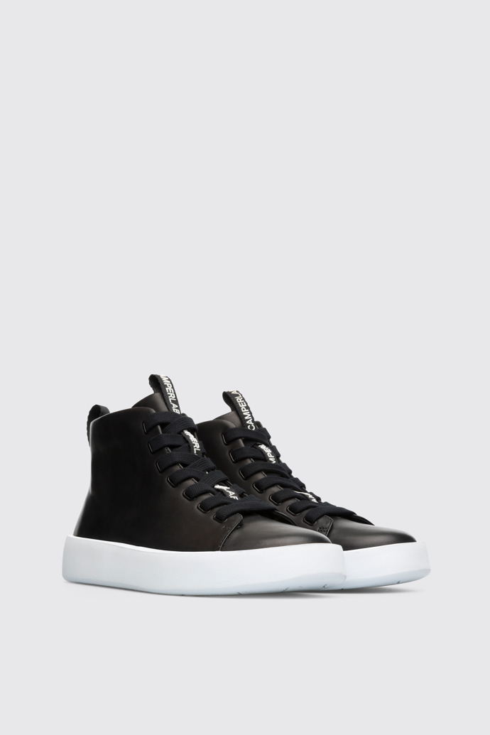 Front view of Courb Black Sneakers for Women