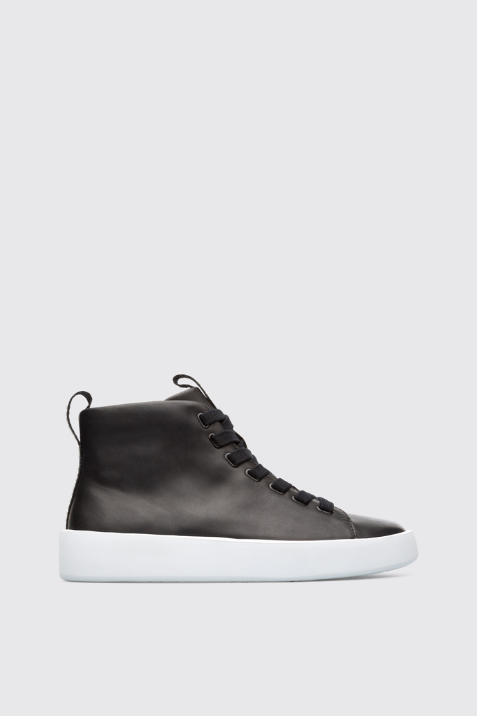 Side view of Courb Black Sneakers for Women