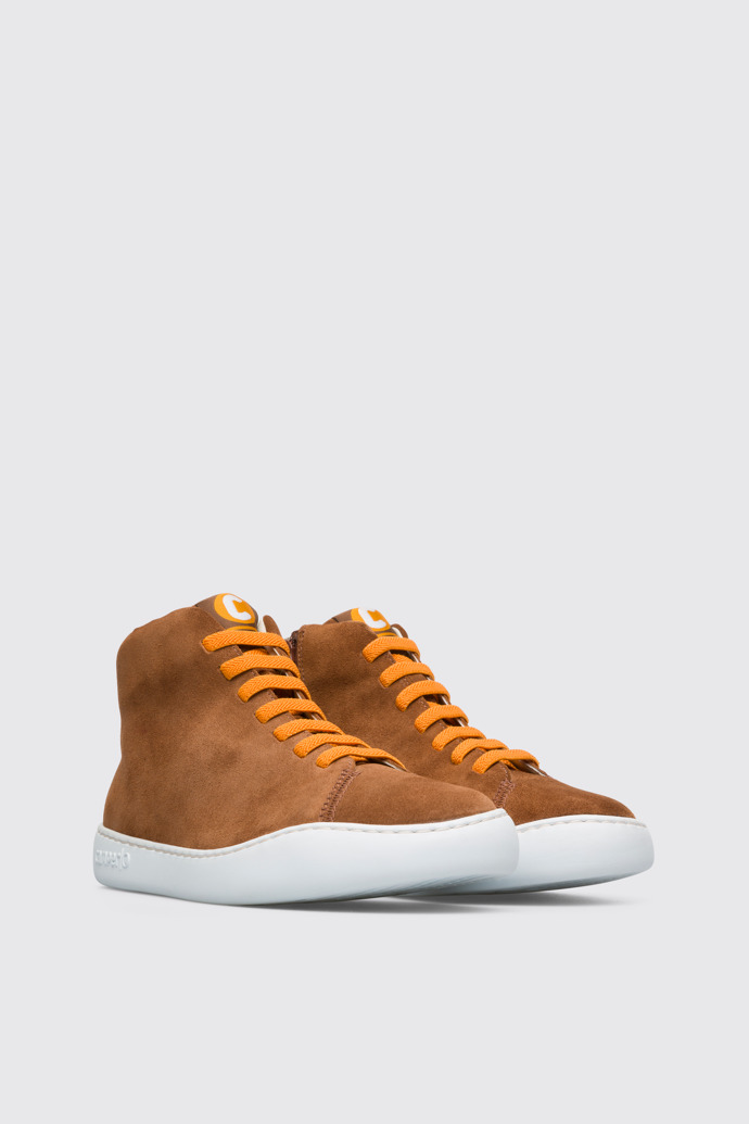 Front view of Peu Touring Brown Sneakers for Women