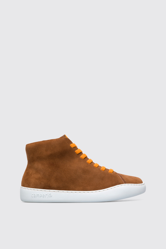 Side view of Peu Touring Brown Sneakers for Women